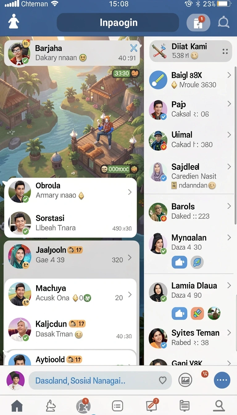 Tampilan utama aplikasi Review Aplikasi idnraja yang intuitif dan efisien.