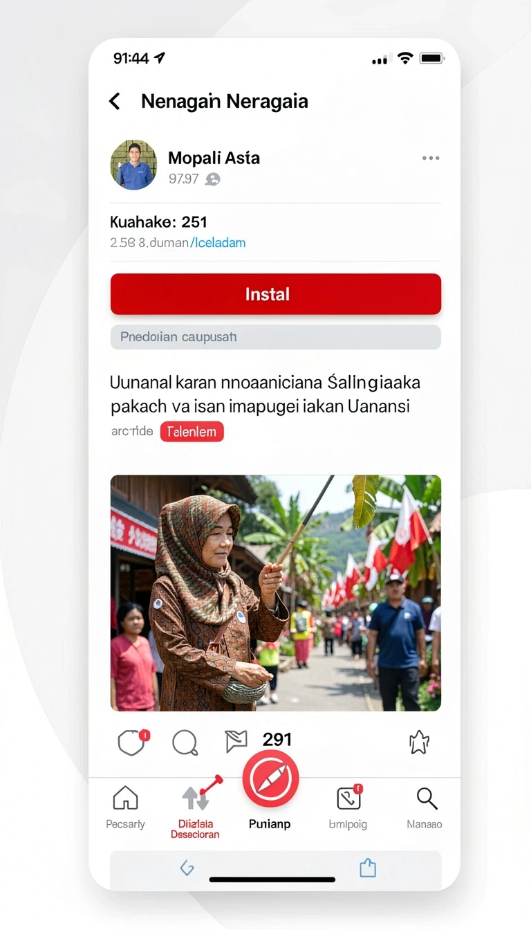 Tampilan utama aplikasi gendut188 App APK Terbaru yang intuitif dan efisien.