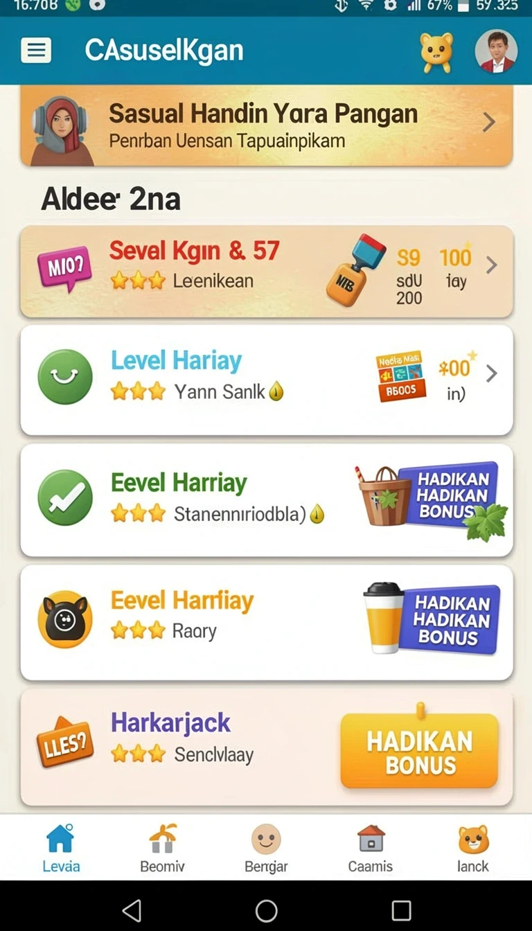 Tampilan utama aplikasi 8728slots App APK Terbaru yang intuitif dan efisien.